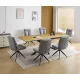 CONJUNTO MESA EXT. KELLER + 6 SILLAS SHELTON GRIS