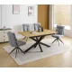 CONJUNTO MESA EXT. KELLER + 4 SILLAS SHELTON GRIS