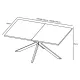 MESA EXTENSIBLE TAPA MDF KELLER NEGRO