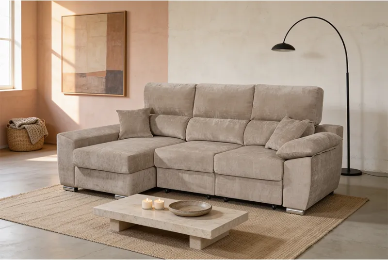 SHAISELONGUE IZDA. CAMA C/ARCÓN PEDRO BEIG