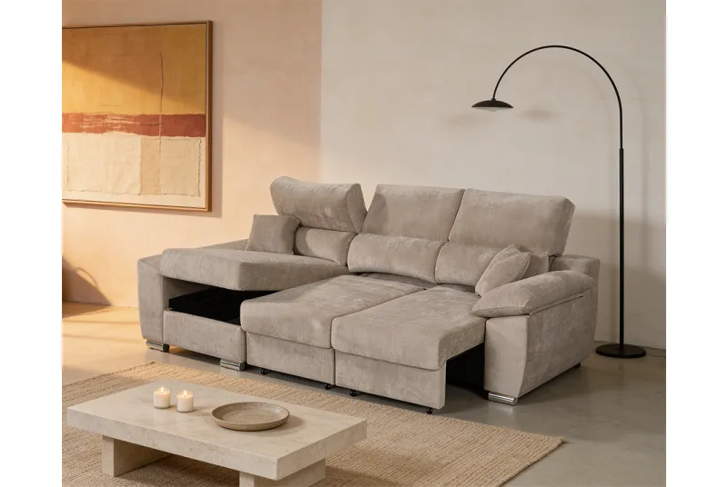 SHAISELONGUE IZDA. CAMA C/ARCÓN PEDRO BEIG
