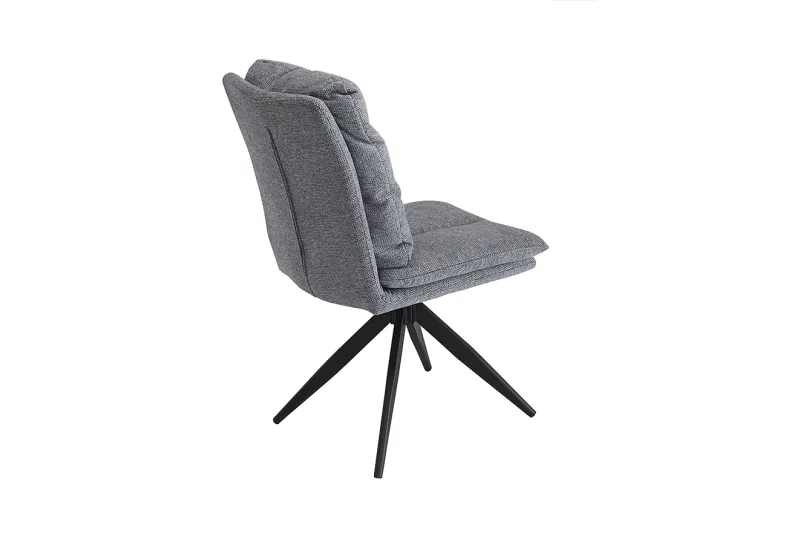 JUEGO DE 2 SILLAS GIRATORIAS TAP.ARAGON SHELTON GRIS