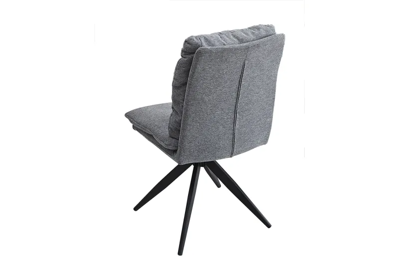 JUEGO DE 2 SILLAS GIRATORIAS TAP.ARAGON SHELTON GRIS