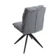JUEGO DE 2 SILLAS GIRATORIAS TAP.ARAGON SHELTON GRIS