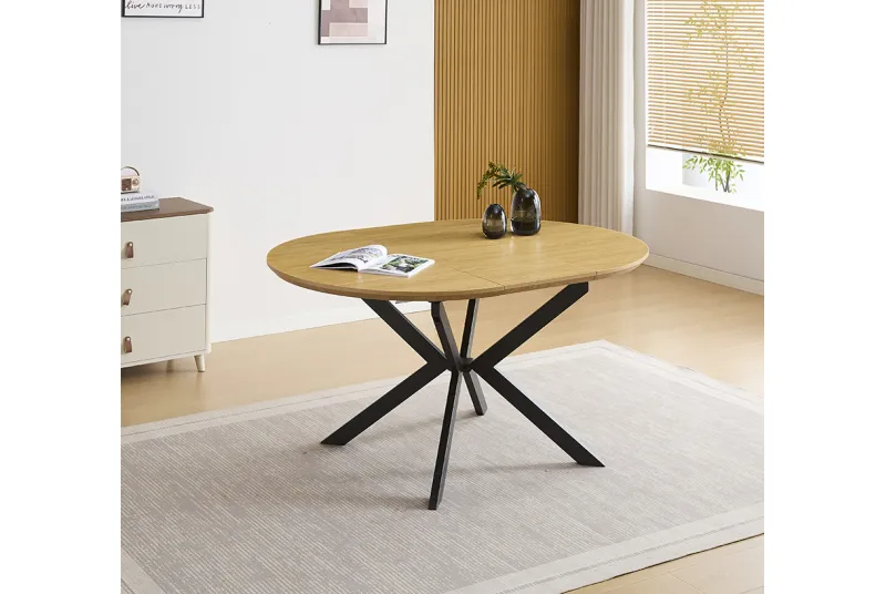 MESA EXTENSIBLE TAPA MDF WINSOR NEGRO