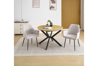 CONJUNTO MESA EXT. WINSOR + 2 SILLONES DEVON BEIG