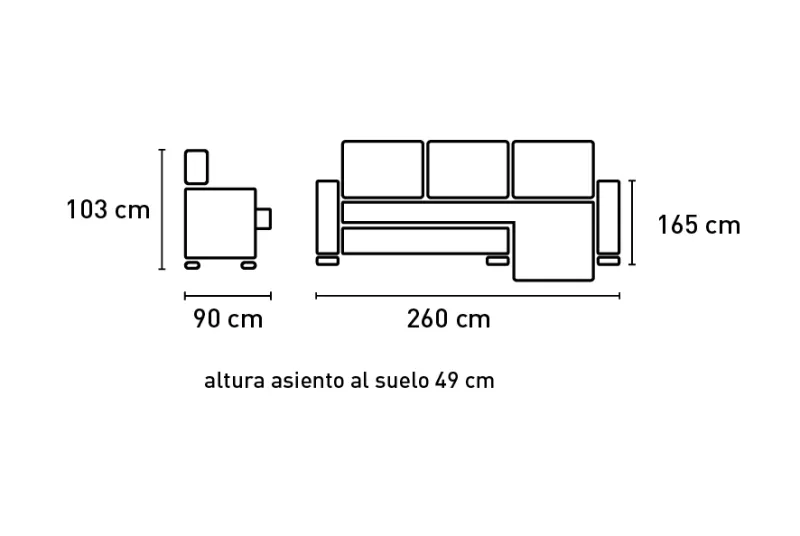 SHAISELONGUE DCHA. TAP.EDI DUERO CAMEL