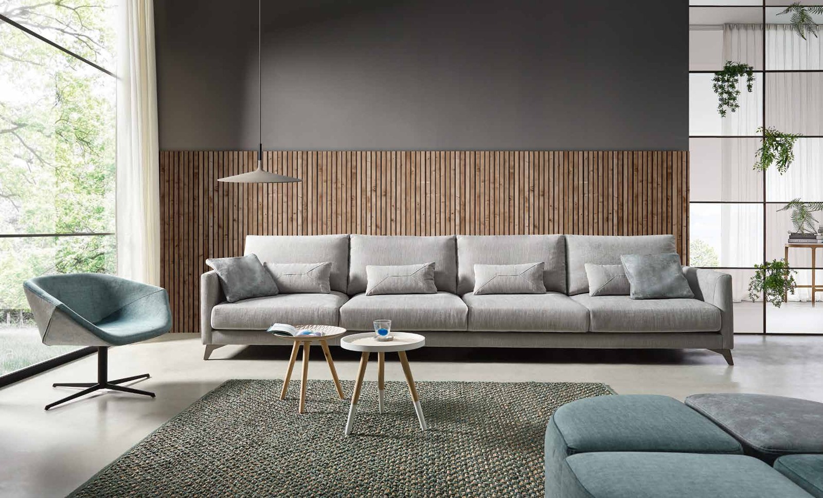 Sofá CAIRO de GRAN DIVANO en un salón contemporáneo